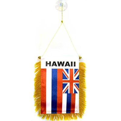 AZ FLAG Autofahne Hawaii 15x10 cm Polyester 100D Saugnapf Für außen Hawaiische Bundesstaat Autoflagge genähte wetterfeste Ausführung 100D Polyester AZ FLAG Autofahne Hawaii 15x10 cm Polyester 100D Saugnapf Für außen Hawaiische Bundesstaat Autoflagge genähte wetterfeste Ausführung 100D Polyester