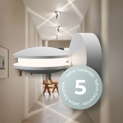 NEONA LED Wandleuchte innen & außen weiß 230 Lumen Up & Down Alu Wandlampe 7W Spectra Innenleuchte warmweiß 3000K Wandbeleuchtung IP65 Outdoor geeignet leichte & hochwertige Beleuchtung NEONA LED Wandleuchte innen & außen weiß 230 Lumen Up & Down Alu Wandlampe 7W Spectra Innenleuchte warmweiß 3000K Wandbeleuchtung IP65 Outdoor geeignet leichte & hochwertige Beleuchtung