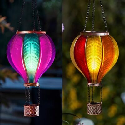Festive Lights 45 cm Solarbetriebene Aurora & Sunset Stain Cool Fiesta Realistische Flamme Außen Hängende SMD LED Heißluftballon Laternen Mehrfarbige Glaseffekt Flammende Gartenleuchten mit Festive Lights 45 cm Solarbetriebene Aurora & Sunset Stain Cool Fiesta Realistische Flamme Außen Hängende SMD LED Heißluftballon Laternen Mehrfarbige Glaseffekt Flammende Gartenleuchten mit