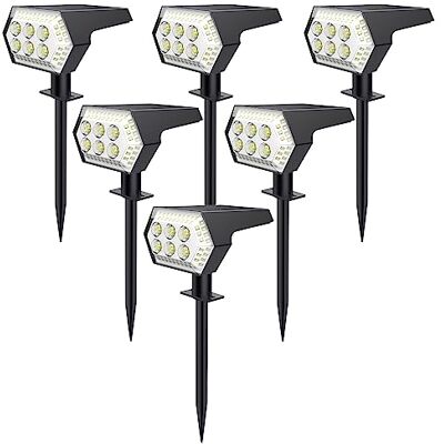 OOTDAY Solar Spotlights, wasserdicht IP65, 108 LED, 4 Helle Modi, breiter Abstrahlwinkel, für Wand, Terrasse, Gehweg und Gartenbeleuchtung OOTDAY Solar Spotlights, wasserdicht IP65, 108 LED, 4 Helle Modi, breiter Abstrahlwinkel, für Wand, Terrasse, Gehweg und Gartenbeleuchtung
