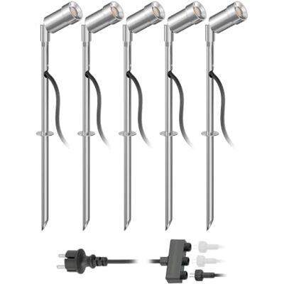 ledscom.de LED Gartenstrahler Spico mit Erdspieß für außen IP44 je 105lm warm-weiß 5er Set ledscom.de LED Gartenstrahler Spico mit Erdspieß für außen IP44 je 105lm warm-weiß 5er Set