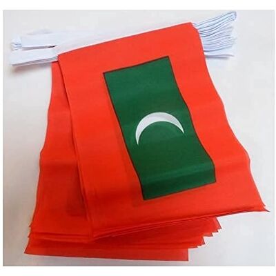 AZ FLAG Wimpelkette Malediven 6 m 20 Flaggen Leichtes Polyester 21x15 cm Für innen und außen Republik Malediven Flaggenkette Flaggen auf verstärktem Band vernäht AZ FLAG Wimpelkette Malediven 6 m 20 Flaggen Leichtes Polyester 21x15 cm Für innen und außen Republik Malediven Flaggenkette Flaggen auf verstärktem Band vernäht