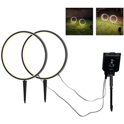 Northpoint 2er-Set Solar LED Wegeleuchte Gartenleuchte Außenbeleuchtung warmweiß wasserdicht mit Solar Panel 1200mAh wiederaufladbarer Akku Northpoint 2er-Set Solar LED Wegeleuchte Gartenleuchte Außenbeleuchtung warmweiß wasserdicht mit Solar Panel 1200mAh wiederaufladbarer Akku