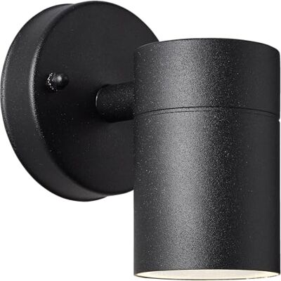 Lightbox Moderne Außen Wandlampe mit Glas Abdeckung in Schwarz Outdoor Außen Wandlampe, 12x9x11cm, GU10, max. 20W, Metall/Glas, schwarz Lightbox Moderne Außen Wandlampe mit Glas Abdeckung in Schwarz Outdoor Außen Wandlampe, 12x9x11cm, GU10, max. 20W, Metall/Glas, schwarz