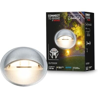BRILONER Connect to Shine 12V Gartensystem 3er Set LED Bodeneinbaustrahler mit Seitenlicht, Erweiterung, IP65, warmweißes Licht, Gartenbeleuchtung, Bodeneinbauleuchten, 3,5x3,6 cm, Chrom-Matt BRILONER Connect to Shine 12V Gartensystem 3er Set LED Bodeneinbaustrahler mit Seitenlicht, Erweiterung, IP65, warmweißes Licht, Gartenbeleuchtung, Bodeneinbauleuchten, 3,5x3,6 cm, Chrom-Matt