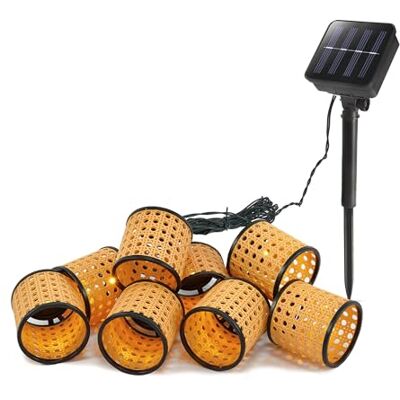 Esotec Solar Lichterkette Outdoor Gartendeko Gartenbeleuchtung Samoa 102800 Solar Lichterkette Outdoor, 8 LED-Körbchen, warmweiß 2500K, 8Std, Leuchtlänge 2,1m, Gesamtlänge 4m, Akku wechselbar Esotec Solar Lichterkette Outdoor Gartendeko Gartenbeleuchtung Samoa 102800 Solar Lichterkette Outdoor, 8 LED-Körbchen, warmweiß 2500K, 8Std, Leuchtlänge 2,1m, Gesamtlänge 4m, Akku wechselbar