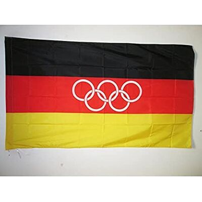 AZ FLAG Flagge Gesamtdeutsche Mannschaft 1960-1968 150x90 cm Hohlsaum Für innen und außen Deutschland dekorative Flagge doppelte Nähte und verstärkte Kanten mit Masttunnel 100D Polyester AZ FLAG Flagge Gesamtdeutsche Mannschaft 1960-1968 150x90 cm Hohlsaum Für innen und außen Deutschland dekorative Flagge doppelte Nähte und verstärkte Kanten mit Masttunnel 100D Polyester