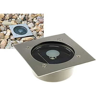 ChiliTec Solar Bodeneinbaustrahler 4 Stück Eckig Tag/Nacht Sensor Edelstahl IP44, Für Außen, Witterungsbeständig, Wegeleuchte für Garten Terrasse ChiliTec Solar Bodeneinbaustrahler 4 Stück Eckig Tag/Nacht Sensor Edelstahl IP44, Für Außen, Witterungsbeständig, Wegeleuchte für Garten Terrasse