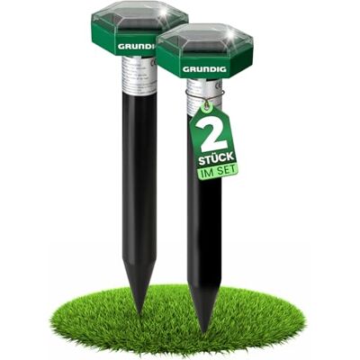 Grundig Maulwurf Vertreiber Wühlmausschreck 2erPack SCHNELLE Ergebnisse mit extremen Wirkradius I Wühlmaus, Maulwurf vertreiben Solar Maulwurfschreck Maulwurfvertreiber (Normal) Grundig Maulwurf Vertreiber Wühlmausschreck 2erPack SCHNELLE Ergebnisse mit extremen Wirkradius I Wühlmaus, Maulwurf vertreiben Solar Maulwurfschreck Maulwurfvertreiber (Normal)