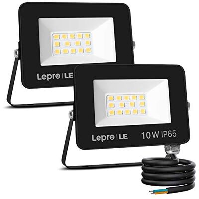 Lepro 10W 850LM 5000K IP65 LED Strahler Außen, 2 Stück 850LM Superhell Außenstrahler IP65 Fluter 5000K Scheinwerfer, Aussenleuchte für Garten, Keine Bewegungsmelder Lepro 10W 850LM 5000K IP65 LED Strahler Außen, 2 Stück 850LM Superhell Außenstrahler IP65 Fluter 5000K Scheinwerfer, Aussenleuchte für Garten, Keine Bewegungsmelder