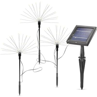 Esotec Solar Wunderkerzen Feuerwerk LED Gartendeko 3er Set außen 102576 3 Wunderkerzen je 60 LEDs, 2800K, bis 10Std., Dauer-/Blinklicht, Höhe 47cm, LiFePO4 Akku, Feuerwerk Gartendeko, Beetstecker Esotec Solar Wunderkerzen Feuerwerk LED Gartendeko 3er Set außen 102576 3 Wunderkerzen je 60 LEDs, 2800K, bis 10Std., Dauer-/Blinklicht, Höhe 47cm, LiFePO4 Akku, Feuerwerk Gartendeko, Beetstecker