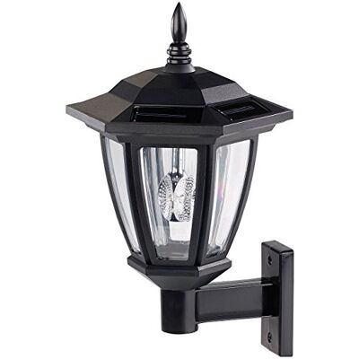 Luminea Wandleuchte Solar außen: Nostalgische Solar-LED-Wand-Leuchte für außen, weißes Licht, 25 Lumen (Außenlampe, Wandlaterne) Luminea Wandleuchte Solar außen: Nostalgische Solar-LED-Wand-Leuchte für außen, weißes Licht, 25 Lumen (Außenlampe, Wandlaterne)
