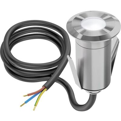 ledscom.de LED Bodeneinbauleuchte GLOX für außen, IP67, aluminium, rund, 35mm Ø, weiß, matt ledscom.de LED Bodeneinbauleuchte GLOX für außen, IP67, aluminium, rund, 35mm Ø, weiß, matt