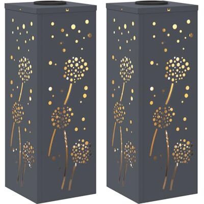 vidaXL Solar LED Weg Licht 2 STK. Warmes Weiß 18 x 18 x 50 cm vidaXL Solar LED Weg Licht 2 STK. Warmes Weiß 18 x 18 x 50 cm