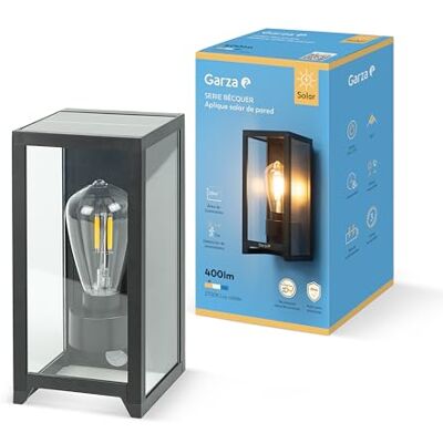 Garza Außen Solar LED Leuchte - Vintage 2700K 360° Bewegung IP44 Garza Außen Solar LED Leuchte - Vintage 2700K 360° Bewegung IP44