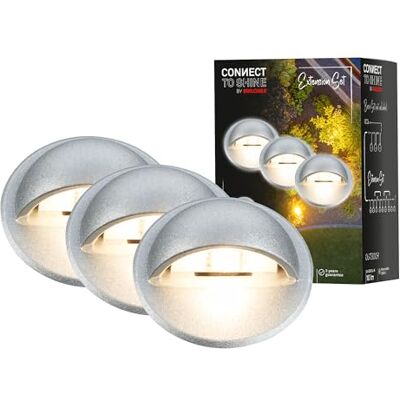 Briloner Connect to Shine Teak 3-LED Einbauspots-Set Briloner Connect to Shine Teak 3-LED Einbauspots-Set