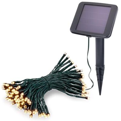 Esotec Solar Lichterkette Outdoor Gartendeko Licht Terrasse warmweiß 102170 100 warmweiße LEDs auf 10 m, bis zu 10 Std. Leuchtdauer, Dauer- oder Blinklicht, amorphes Solarmodul, wechselbarer Akku. Esotec Solar Lichterkette Outdoor Gartendeko Licht Terrasse warmweiß 102170 100 warmweiße LEDs auf 10 m, bis zu 10 Std. Leuchtdauer, Dauer- oder Blinklicht, amorphes Solarmodul, wechselbarer Akku.