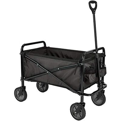 Amazon Zusammenklappbarer Bollerwagen für den Garten, faltbar, mit Abdeckung, für den Außenbereich, Schwarz Amazon Zusammenklappbarer Bollerwagen für den Garten, faltbar, mit Abdeckung, für den Außenbereich, Schwarz