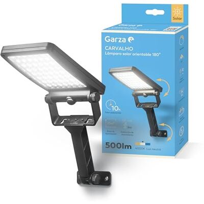 Garza – Solar-LED-Außenwandleuchte, Solar-LED, 4000 K, 25 m² Abdeckung – Bewegungssensor, 3 Modi, IP54, 12 Stunden Autonomie, 180° verstellbarer Winkel, effiziente Solaraufladung Garza – Solar-LED-Außenwandleuchte, Solar-LED, 4000 K, 25 m² Abdeckung – Bewegungssensor, 3 Modi, IP54, 12 Stunden Autonomie, 180° verstellbarer Winkel, effiziente Solaraufladung