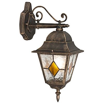 QAZQA Vintage Bronzewandlampe - Antikstil, E27, IP44 QAZQA Vintage Bronzewandlampe - Antikstil, E27, IP44