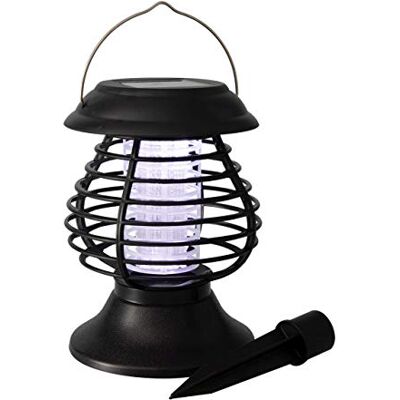 Spetebo Solar LED Insektenlampe und 3 Einsatzmöglichkeiten zum hängen, Stellen oder mit Erdspieß Insektenvernichter Laterne mit UV-A Licht Camping Leuchte Spetebo Solar LED Insektenlampe und 3 Einsatzmöglichkeiten zum hängen, Stellen oder mit Erdspieß Insektenvernichter Laterne mit UV-A Licht Camping Leuchte