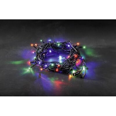 Konstsmide LED System Erweiterung, Lichterkette, 50 bunte Dioden, Außen (IP44), schwarzes Soft-Kabel 4650-507 Konstsmide LED System Erweiterung, Lichterkette, 50 bunte Dioden, Außen (IP44), schwarzes Soft-Kabel 4650-507