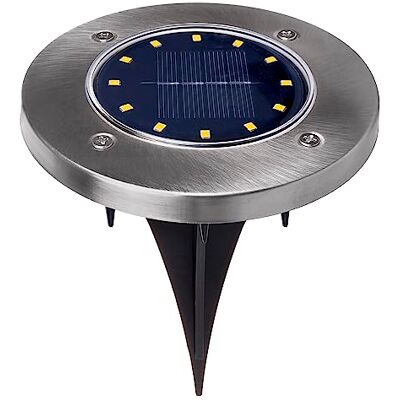 Maclean MCE318 LED Solar Bodenleuchten mit Erdspieß 12 LED SMD Neutralweiß 4000K 0,7W Solarlampe für Außen Wegeleuchte Gartenleuchten IP44 (1x Stück) Maclean MCE318 LED Solar Bodenleuchten mit Erdspieß 12 LED SMD Neutralweiß 4000K 0,7W Solarlampe für Außen Wegeleuchte Gartenleuchten IP44 (1x Stück)