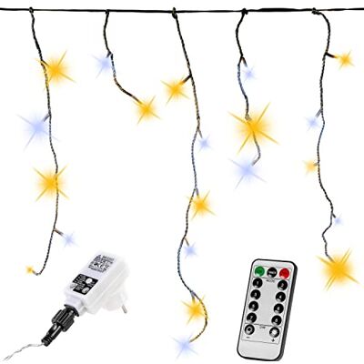 VOLTRONIC Eisregen Lichterkette, innen und außen, IP44, Größen- und Farbwahl, 600 LEDs, warmweiß/kaltweiß, Fernbedienung VOLTRONIC Eisregen Lichterkette, innen und außen, IP44, Größen- und Farbwahl, 600 LEDs, warmweiß/kaltweiß, Fernbedienung