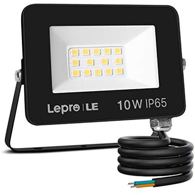 Lepro 10W 850LM 5000K IP65 LED Strahler Außen 850LM Superhell Außenstrahler IP65 Wasserdicht Fluter 5000K Scheinwerfer, Aussenleuchte für Garten, Keine Bewegungsmelder Lepro 10W 850LM 5000K IP65 LED Strahler Außen 850LM Superhell Außenstrahler IP65 Wasserdicht Fluter 5000K Scheinwerfer, Aussenleuchte für Garten, Keine Bewegungsmelder
