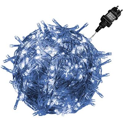 VOLTRONIC LED Lichterkette, IP44, Modell- und Farbwahl, 600 LEDs, Transparentes Kabel, kaltweiß VOLTRONIC LED Lichterkette, IP44, Modell- und Farbwahl, 600 LEDs, Transparentes Kabel, kaltweiß