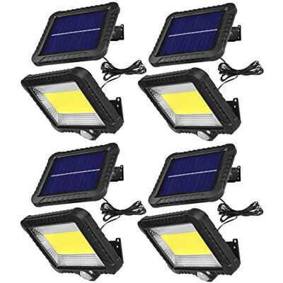Maclean MCE438 LED Strahler mit Bewegungssensor 4-er Pack Flutlichtstrahler Solar Wandleuchte Dämmerungssensor Solarleuchte IP44 5W 400 Lumen 6000K Kaltweiß (4 x Stück) Maclean MCE438 LED Strahler mit Bewegungssensor 4-er Pack Flutlichtstrahler Solar Wandleuchte Dämmerungssensor Solarleuchte IP44 5W 400 Lumen 6000K Kaltweiß (4 x Stück)
