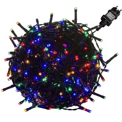 VOLTRONIC LED Lichterkette, IP44, Modell- und Farbwahl, 200 LEDs, Grünes Kabel, bunt VOLTRONIC LED Lichterkette, IP44, Modell- und Farbwahl, 200 LEDs, Grünes Kabel, bunt