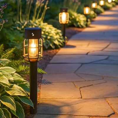 BEPER P207ILO021 2er-Set Solar-Stufenleuchten, Solar-Gartenleuchten mit Erdspieß, LED-Außenleuchten für Wege und Beete, automatische Einschaltung, IP44 BEPER P207ILO021 2er-Set Solar-Stufenleuchten, Solar-Gartenleuchten mit Erdspieß, LED-Außenleuchten für Wege und Beete, automatische Einschaltung, IP44