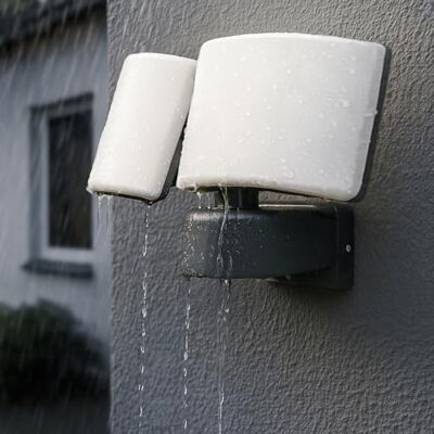 Miratic Doppelte LED Strahler Außenlampe 2x20W IP65 Aussenlampe wand 2x1600lm Sicherheitslicht für Garten Auffahrt Garage (ohne Bewegungssensor) Miratic Doppelte LED Strahler Außenlampe 2x20W IP65 Aussenlampe wand 2x1600lm Sicherheitslicht für Garten Auffahrt Garage (ohne Bewegungssensor)