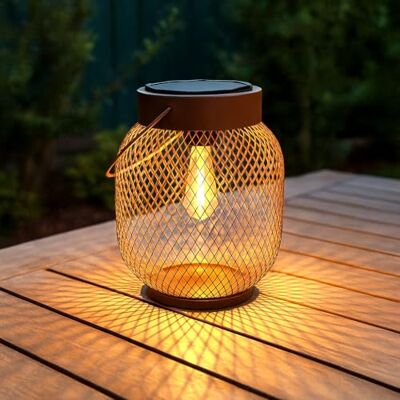 BEPER P207ILO302 Solar-Gartenlampe, LED-Solar-Außenlampe aus Eisen, dekorative Wirkung, automatische Einschaltung, Betriebsdauer bis zu 4 Stunden, IP44 BEPER P207ILO302 Solar-Gartenlampe, LED-Solar-Außenlampe aus Eisen, dekorative Wirkung, automatische Einschaltung, Betriebsdauer bis zu 4 Stunden, IP44
