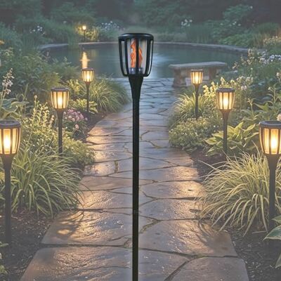 BOLD LED Solarfackel für Außen Gartenfackel mit Flammeneffekt, 149 cm BOLD LED Solarfackel für Außen Gartenfackel mit Flammeneffekt, 149 cm