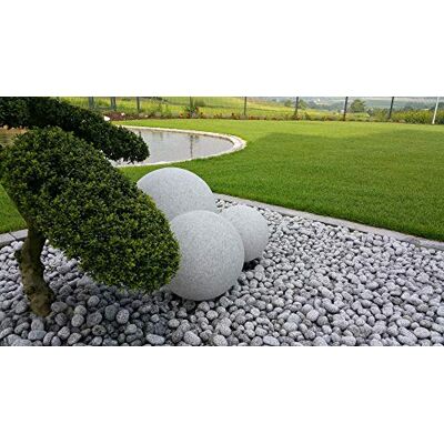 Trango 3er Set 202530GB IP65 Gartenkugel in Granitstein-Optik in 20/25/30cm Durchmesser *NATURE* Kugelleuchte inkl. je 1x 4-5 Watt E27 LED Leuchtmittel & je ca. 5 Meter IP44 Kabel, Gartenleuchte Trango 3er Set 202530GB IP65 Gartenkugel in Granitstein-Optik in 20/25/30cm Durchmesser *NATURE* Kugelleuchte inkl. je 1x 4-5 Watt E27 LED Leuchtmittel & je ca. 5 Meter IP44 Kabel, Gartenleuchte