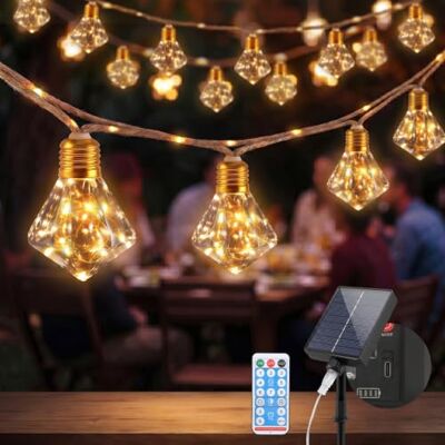 SALCAR Solar Lichterkette Aussen Vintage Hanfseil, 5M 10 Glühbirnen LED Solar Lichterkette Außen Wetterfest, 8 Modi Outdoor Lichterkette für Baum, Terrasse, Hof, Haus, Hochzeit Deko, Warmweiß SALCAR Solar Lichterkette Aussen Vintage Hanfseil, 5M 10 Glühbirnen LED Solar Lichterkette Außen Wetterfest, 8 Modi Outdoor Lichterkette für Baum, Terrasse, Hof, Haus, Hochzeit Deko, Warmweiß
