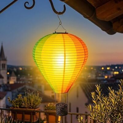 Spetebo Solar Heißluftballon Lampe aus Nylon bunt zum Hängen groß 58 cm LED Garten Lichtspiel mit Flammen Effekt Deko Gartenleuchte Laterne Solarleuchte Dekoleuchte Hängelaterne Windlicht Spetebo Solar Heißluftballon Lampe aus Nylon bunt zum Hängen groß 58 cm LED Garten Lichtspiel mit Flammen Effekt Deko Gartenleuchte Laterne Solarleuchte Dekoleuchte Hängelaterne Windlicht