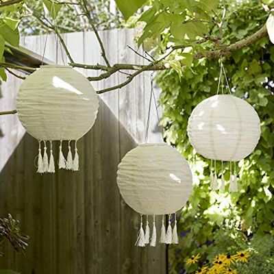 Lights4fun 6er Set LED Solar Lampions mit Fransen 35cm Solarlampen für Außen Deko Garten Balkon Deko Lights4fun 6er Set LED Solar Lampions mit Fransen 35cm Solarlampen für Außen Deko Garten Balkon Deko