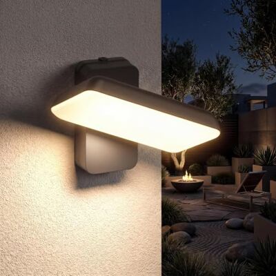 AOLED 20cm LED Wandleuchte Außen 18W, 350° Schwenkbar Villa Wandleuchte Anthrazit IP65 Wasserdicht, 3000K Außenlampe für Außenbeleuchtung Hauswand & Terrassenlampen AOLED 20cm LED Wandleuchte Außen 18W, 350° Schwenkbar Villa Wandleuchte Anthrazit IP65 Wasserdicht, 3000K Außenlampe für Außenbeleuchtung Hauswand & Terrassenlampen
