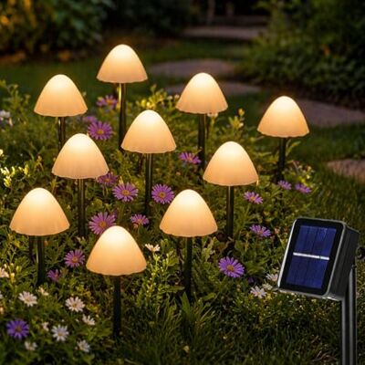 Festive Lights 10 LED Solar Pilze warmweiß Pilz Solarlampen für Außen Deko Pilzlampe Gartendeko Gartenleuchte Balkon Solarleuchten Solarstecker Wetterfest Solar Wegeleuchten Festive Lights 10 LED Solar Pilze warmweiß Pilz Solarlampen für Außen Deko Pilzlampe Gartendeko Gartenleuchte Balkon Solarleuchten Solarstecker Wetterfest Solar Wegeleuchten