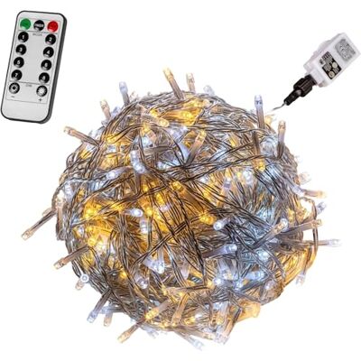 VOLTRONIC LED Lichterkette, IP44, Modell- und Farbwahl, 400 LEDs, Transparentes Kabel, kaltweiß/warmweiß, Fernbedienung VOLTRONIC LED Lichterkette, IP44, Modell- und Farbwahl, 400 LEDs, Transparentes Kabel, kaltweiß/warmweiß, Fernbedienung