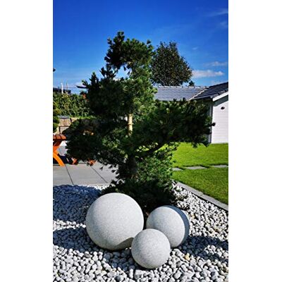 Trango 3er Set 202540GB in 20/25/40cm Durchmesser IP65 LED Gartenkugel inkl. je 1x 4 Watt E27 LED Leuchtmittel & ca. 5 Meter IP44 Kabel in Granitstein-Optik *NATURE* Kugelleuchte, Gartenleuchte Trango 3er Set 202540GB in 20/25/40cm Durchmesser IP65 LED Gartenkugel inkl. je 1x 4 Watt E27 LED Leuchtmittel & ca. 5 Meter IP44 Kabel in Granitstein-Optik *NATURE* Kugelleuchte, Gartenleuchte