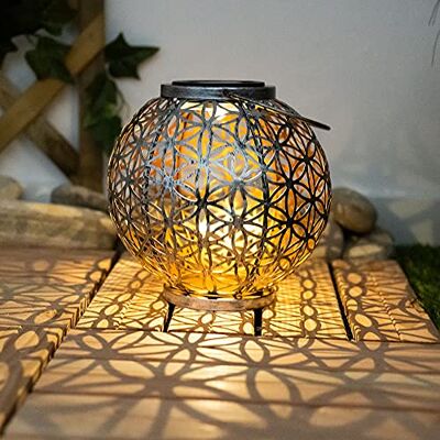 Globo - OrientalLED - Silber antik - IP44 - Solarlaterne Globo - OrientalLED - Silber antik - IP44 - Solarlaterne