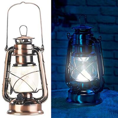 Lunartec helle Lampe mit Batterie: Ultra helle LED-Sturmlampe mit Akku, 200 lm, 3W, warmweiß, Bronze (Laterne LED, Petroleumlampe Akku, Öl) Lunartec helle Lampe mit Batterie: Ultra helle LED-Sturmlampe mit Akku, 200 lm, 3W, warmweiß, Bronze (Laterne LED, Petroleumlampe Akku, Öl)