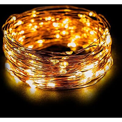 Emos Micro LED Lichterkette Kupferdraht 14m, 140 LEDs LED Deko für Innen & Aussen, Wasserdicht IP44 Lichterdraht 230V mit Timer-Funktion, Farbe warmweiß Emos Micro LED Lichterkette Kupferdraht 14m, 140 LEDs LED Deko für Innen & Aussen, Wasserdicht IP44 Lichterdraht 230V mit Timer-Funktion, Farbe warmweiß