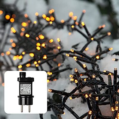 hellum LED Lichterkette außen Stecker 1200 LED warmweiß, beleuchtet 23,98m Lichterkette Weihnachtsbaum im Cluster-Design, Kabel schwarz, Lichterkette Tannenbaum für Garten, Terrasse <59lm 577648 hellum LED Lichterkette außen Stecker 1200 LED warmweiß, beleuchtet 23,98m Lichterkette Weihnachtsbaum im Cluster-Design, Kabel schwarz, Lichterkette Tannenbaum für Garten, Terrasse <59lm 577648