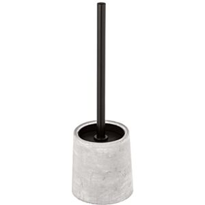 WENKO WC-Garnitur Villena, Standgarnitur aus stabilem Beton inklusive WC Bürste, Bürstenhalter in Natursteinoptik mit auswechselbarem Bürstenkopf Ø 7,5 cm, Grau/Schwarz, Maße: Ø 11,5 x 38 cm WENKO WC-Garnitur Villena, Standgarnitur aus stabilem Beton inklusive WC Bürste, Bürstenhalter in Natursteinoptik mit auswechselbarem Bürstenkopf Ø 7,5 cm, Grau/Schwarz, Maße: Ø 11,5 x 38 cm