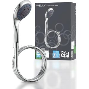 EISL WELLY Handbrause-Set mit Schlauch DX6051C, Duschbrause mit 5 Funktionen, inklusive Duschschlauch und Wasserspardichtung, chrom EISL WELLY Handbrause-Set mit Schlauch DX6051C, Duschbrause mit 5 Funktionen, inklusive Duschschlauch und Wasserspardichtung, chrom